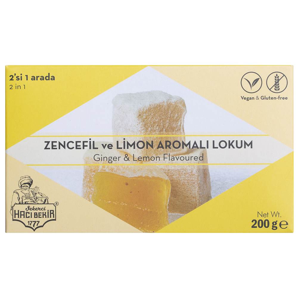 TURKISH DELIGHT GINGER & LEMON FLAVOURED 