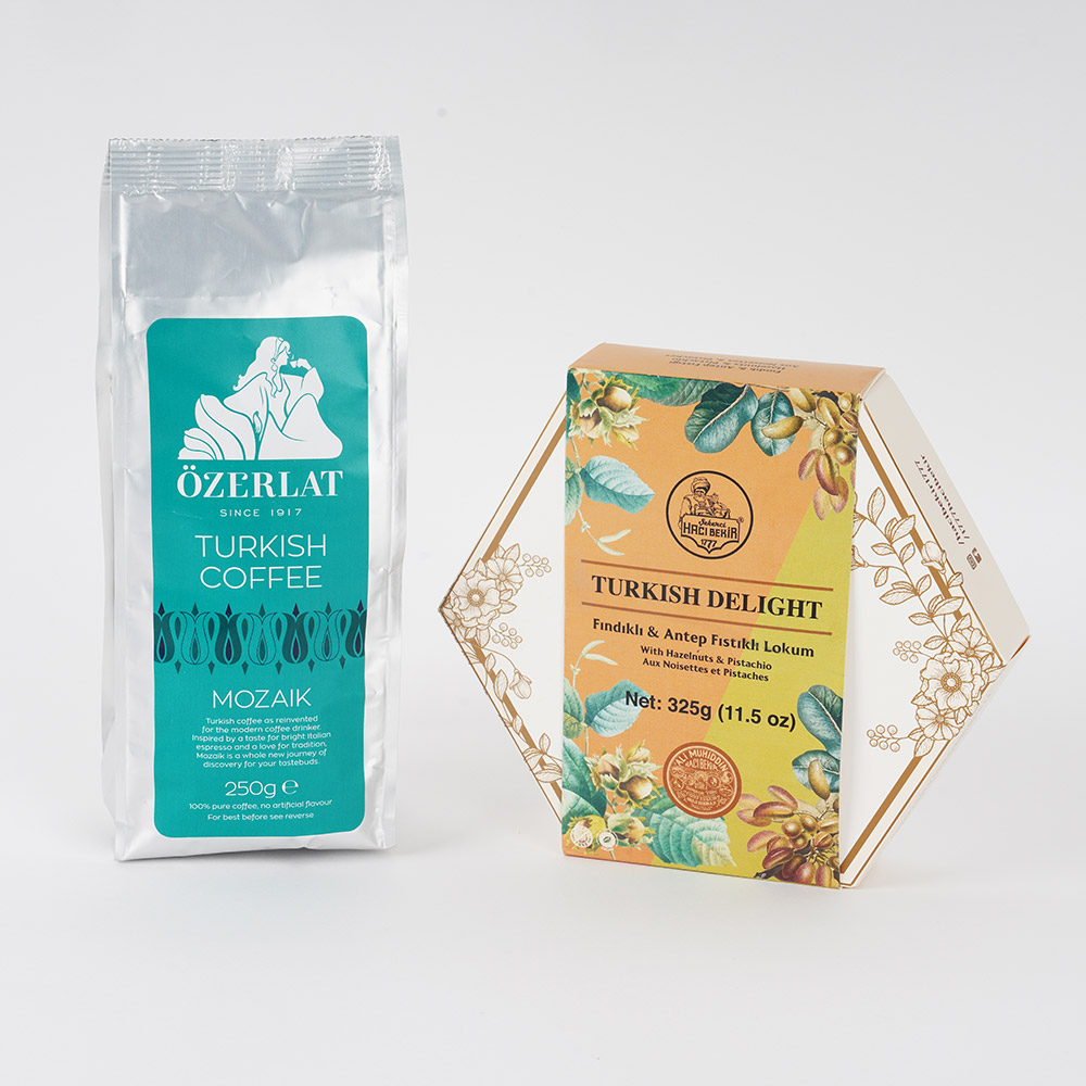 MOSAIC COFFEE & TURKISH DELIGHT PISTACHIO AND HAZELNUT MIXED