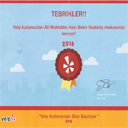 2016 Yelp Kadıköy