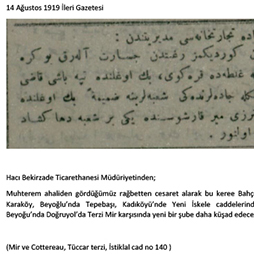 14.08.1919-İleri Gazetesi